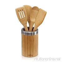 FURINNO 5 Piece Dapur Bamboo Cooking Utensil Set with Holder  Natural - B01MQTU071
